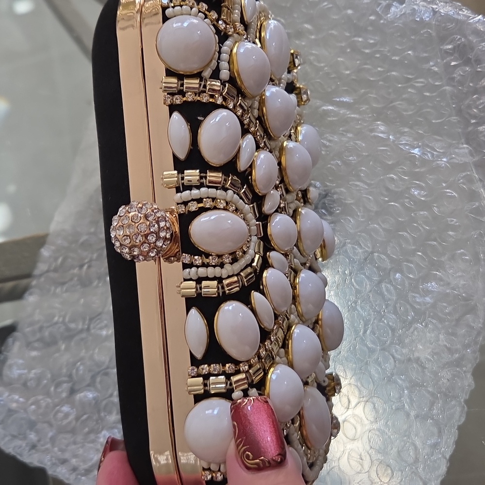 Clocolor Rhinestone Beaded Evening Bag - Picture 2 of 7